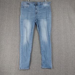 TIME AND TRU JEANS WOMENS BLUE HIGH RISE JEGGING SKINNY DENIM PANTS SIZE 20